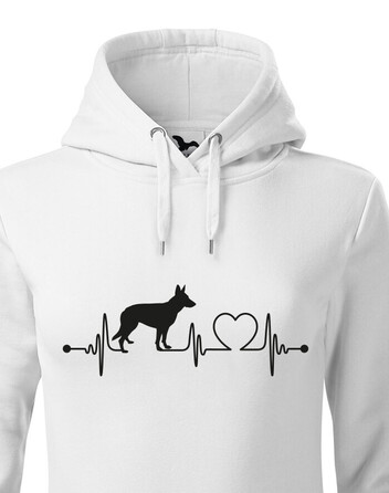 Dámská mikina Německý ovčák tep