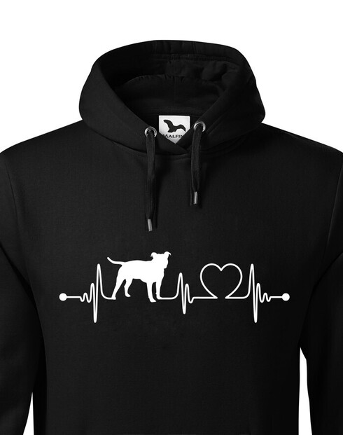 Pánská mikina Stafordšírsky bulteriér tep