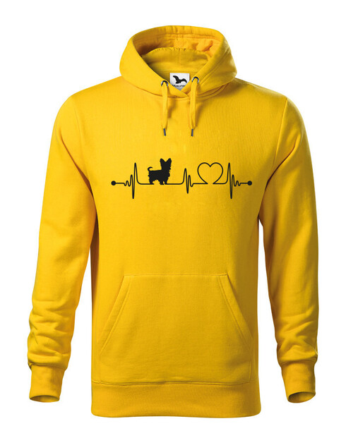 Pánská mikina Yorkshirský teriér tep