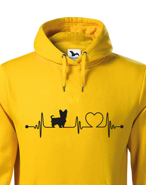 Pánská mikina Yorkshirský teriér tep