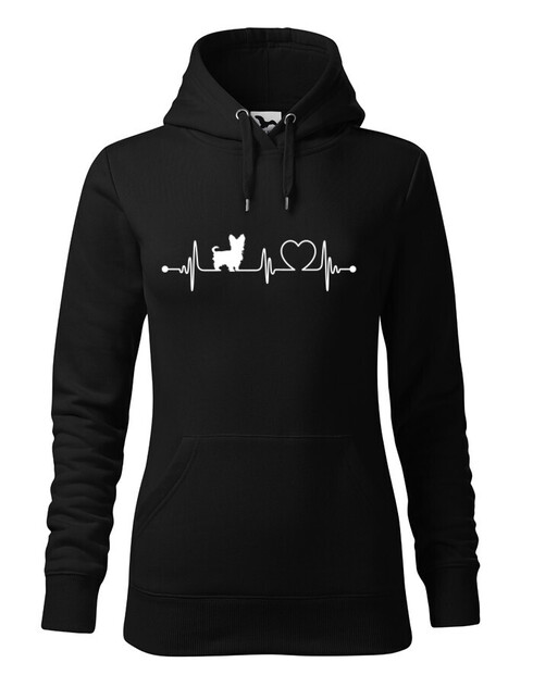 Dámská mikina Yorkshirský teriér tep