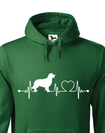 Pánská mikina Zlatý retrívr tep