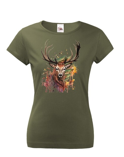 Dámské tričko s jelenem