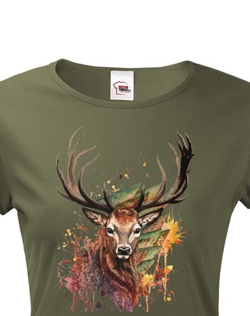 Dámské tričko s jelenem