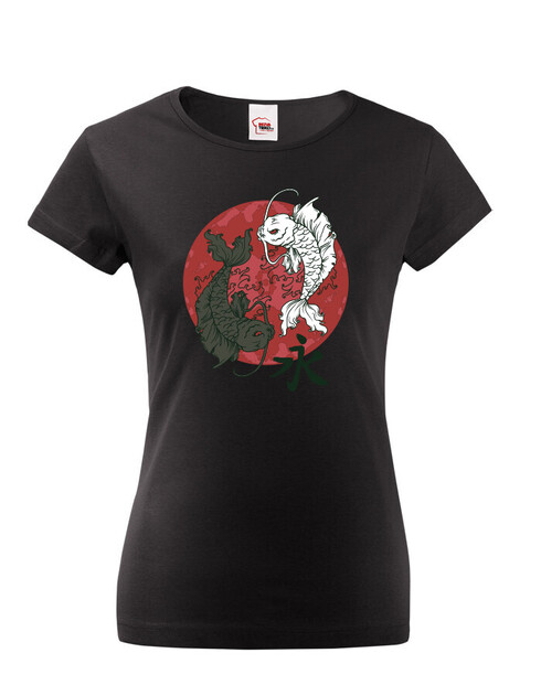 Dámské tričko Kapr Japonský Jing Jang