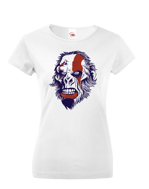 Dámské tričko Rozzlobená gorila