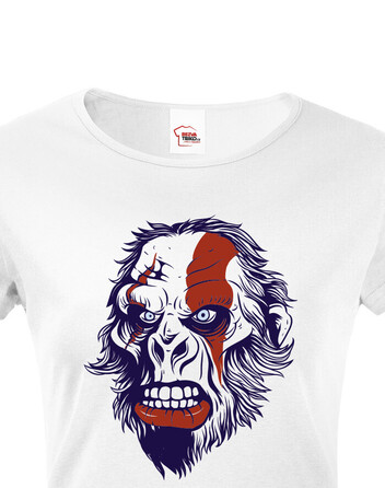 Dámské tričko Rozzlobená gorila