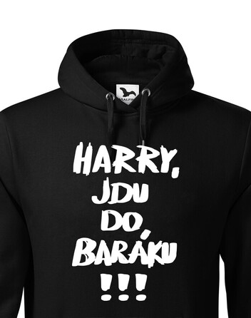 Pánská mikina Harry, jdu do baráku!!!