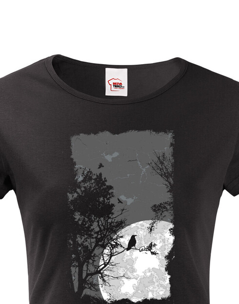 Dámské tričko Les ve tmě