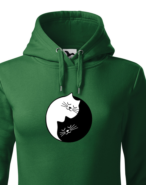 Dámská mikina kočičí Jing Jang