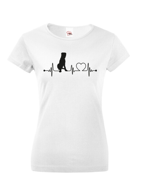 Dámské tričko Irský vlkodav tep