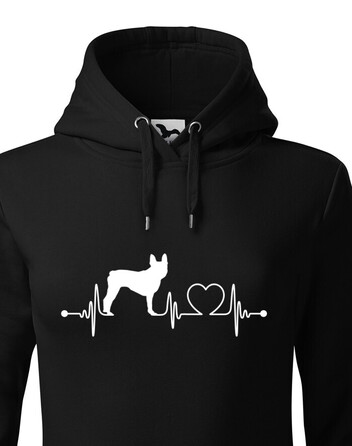 Dámská mikina Bostonský teriér tep