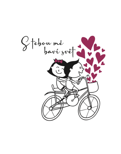 Polštářek S tebou mě baví svět