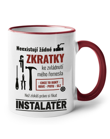 Keramický hrneček pro instalatéra Neexistují žádné zkratky