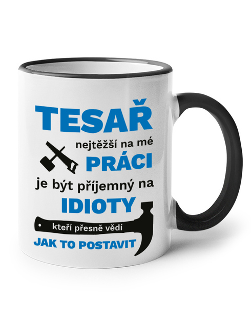 Keramický hrneček Nejtěžší na mé práci je