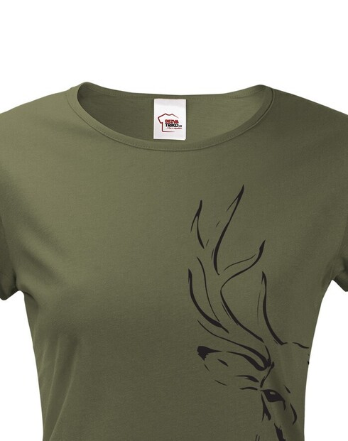 Dámské triko s jelenem 2