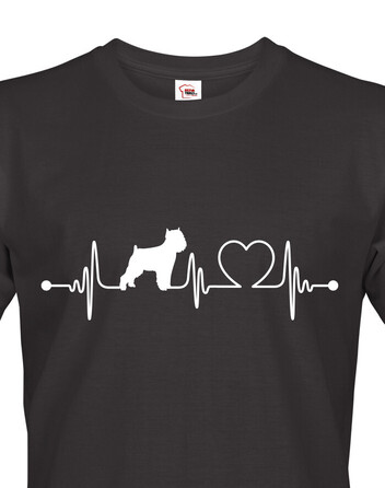 Pánské tričko Brabantský grifon tep