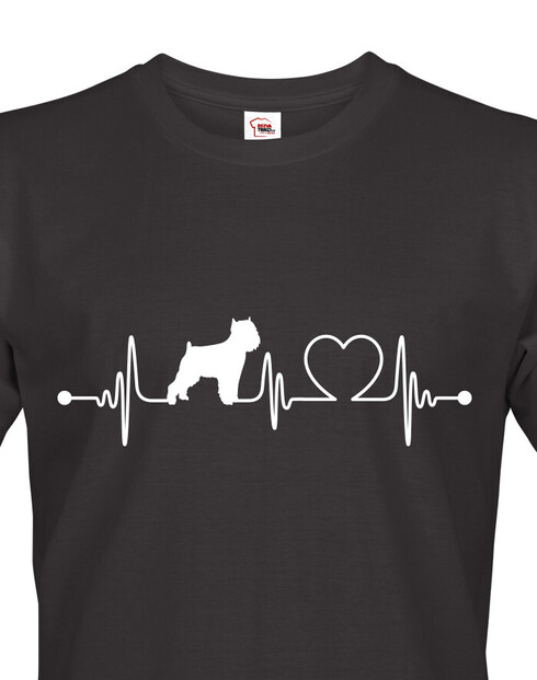 Pánské tričko Brabantský grifon tep