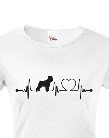 Dámské tričko Brabantský grifon tep