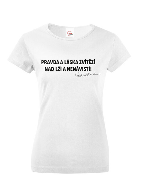 Dámské tričko s citátem Václava Havla – retro trička
