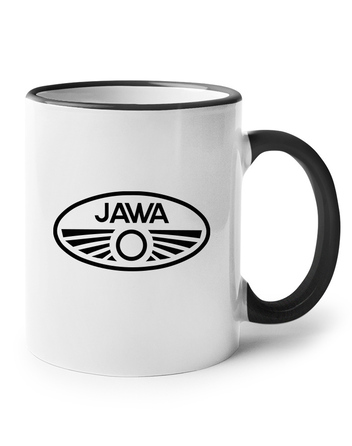 Hrnek se značkou Jawa