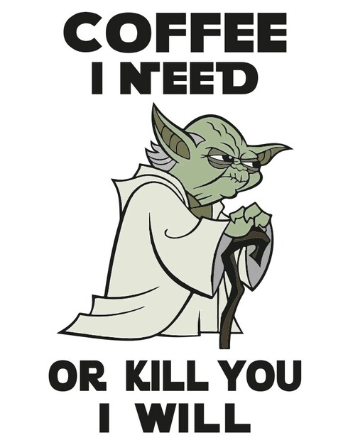 Hrneček - Yoda I need coffee