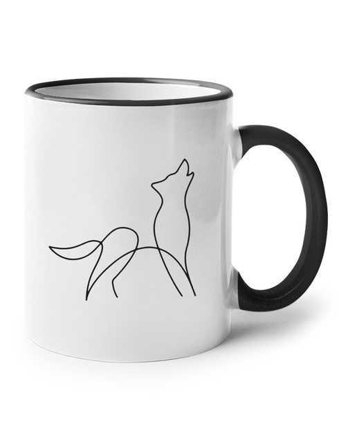 Originální hrnek s potiskem vlka