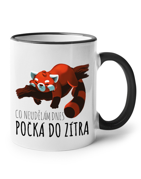 Hrneček s pandou červenou Co neudělám dnes
