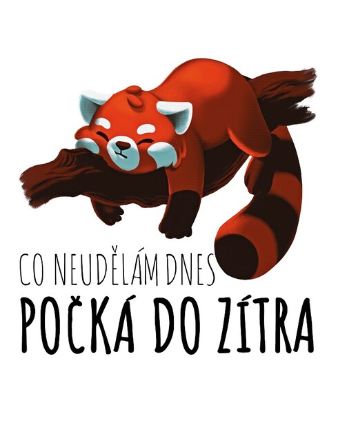 Hrneček s pandou červenou Co neudělám dnes