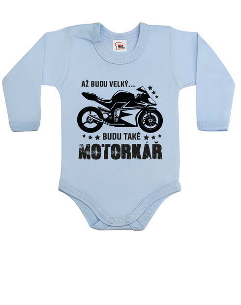 Dětské body Až budu velky...Budu také motorkář