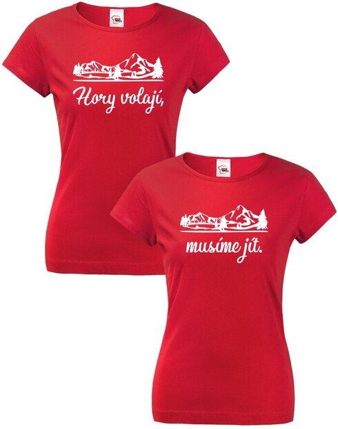 Párová trička Hory volají musíme jít
