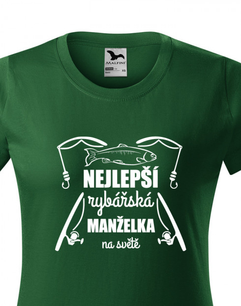 Triko Nejlepší rybářská manželka na světě