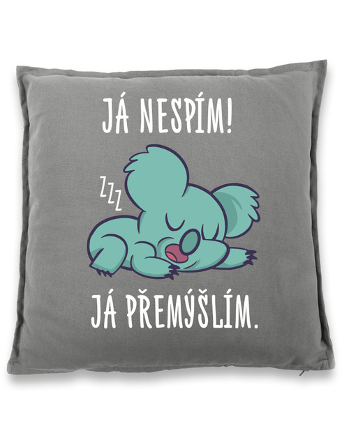 Vtipný polštář Já nespím já přemýšlím