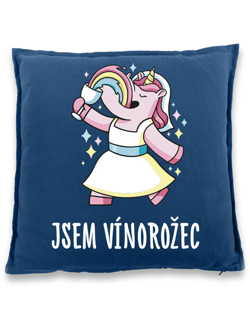 Polštářek pro milovníky vína Jsem vínorožec