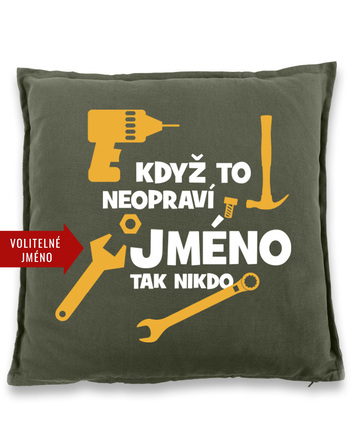 Polštář pro kutily Když to neopraví ...