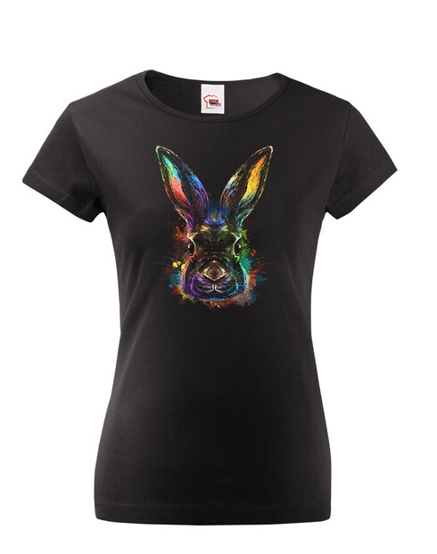 Dámské tričko Duhový králík
