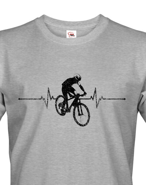 Pánské tričko tep cyklisty MTB