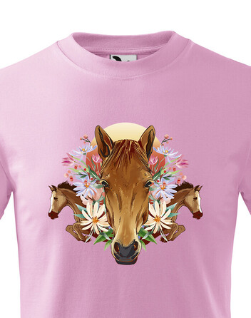 Dětské tričko s koněm