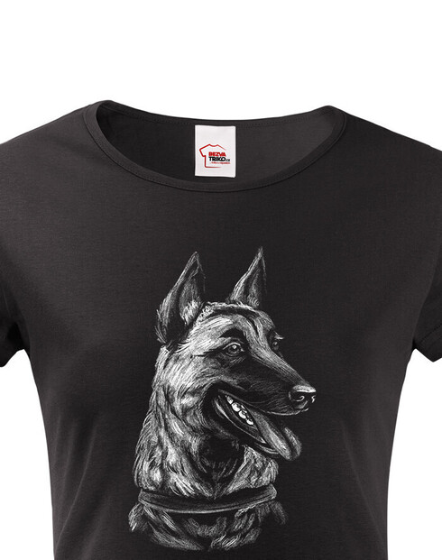 Dámské tričko Belgický ovčák