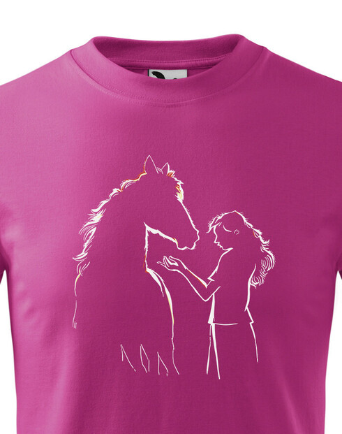 Dětské tričko Dívka a kůň