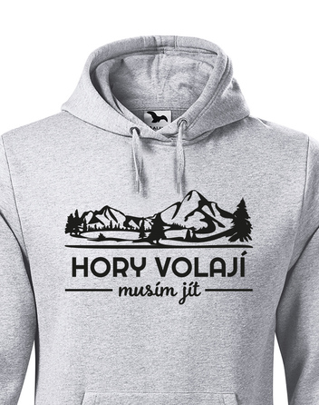 Pánská mikina Hory volají musím jít