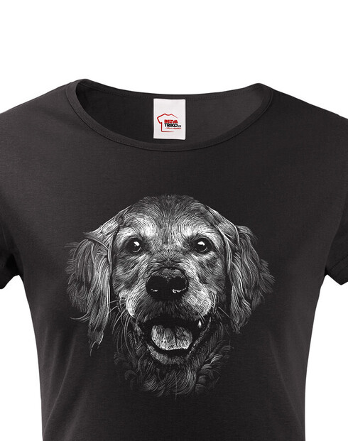 Dámské tričko Zlatý retrívr