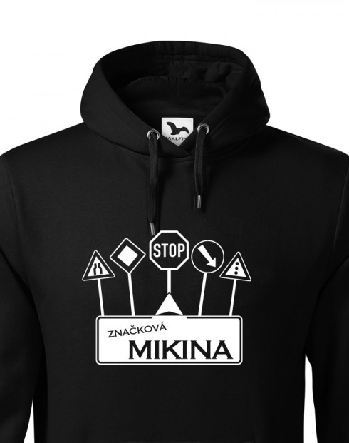 Pánská mikina s vtipným potiskem Značková mikina