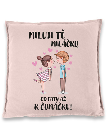 Polštářek pro zamilované - Miluji tě miláčku