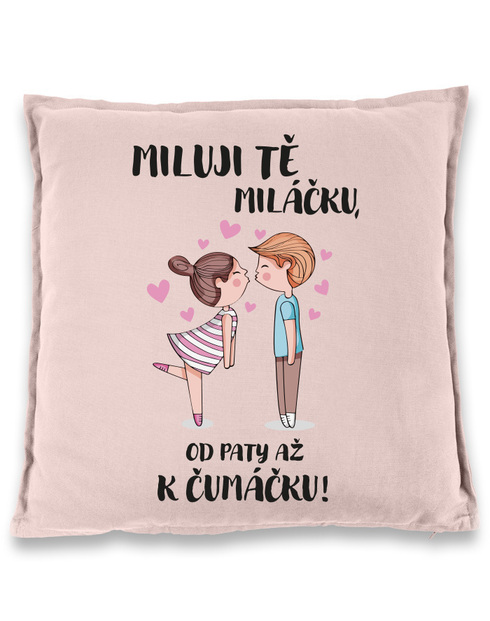 Polštářek pro zamilované - Miluji tě miláčku