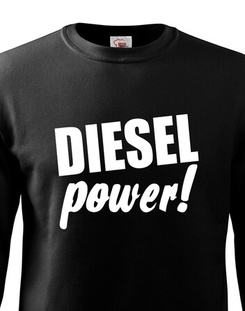 Pánská mikina bez kapuce - Diesel power!