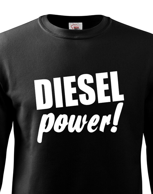 Pánská mikina bez kapuce - Diesel power!