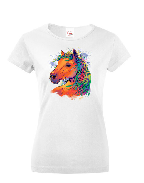 Dámské tričko Barevný kůň