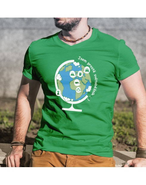 Pánské cestovatelské tričko Jsem prostě světoběžník