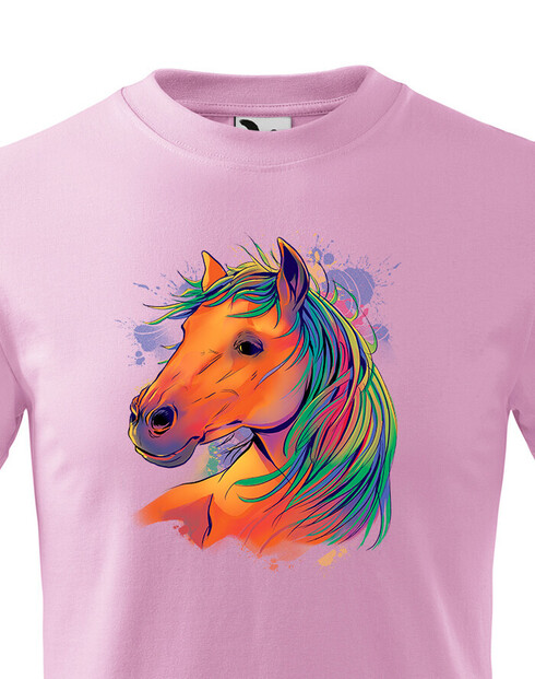 Dětské tričko Barevný kůň